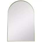 Northlight 36 Gold Framed Modern Arched Wall Mirror