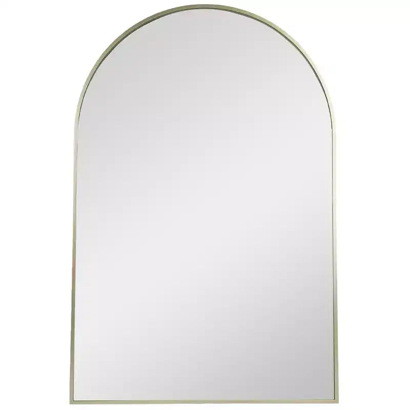 Northlight 36 Gold Framed Modern Arched Wall Mirror