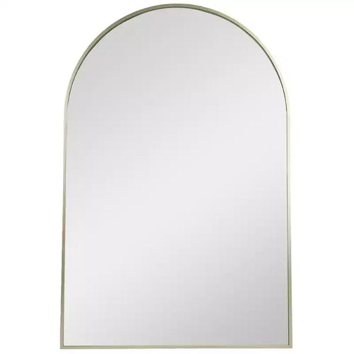 Northlight 36 Gold Framed Modern Arched Wall Mirror
