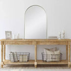 Miroir Mural Arqué Encadré Or 36"