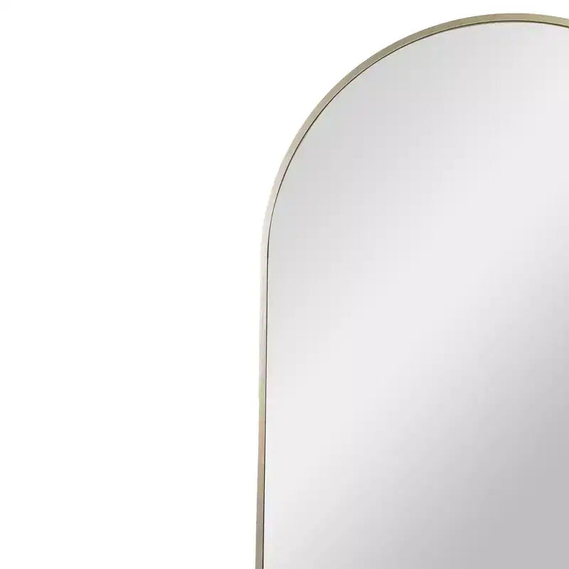 Miroir Mural Arqué Encadré Or 36"