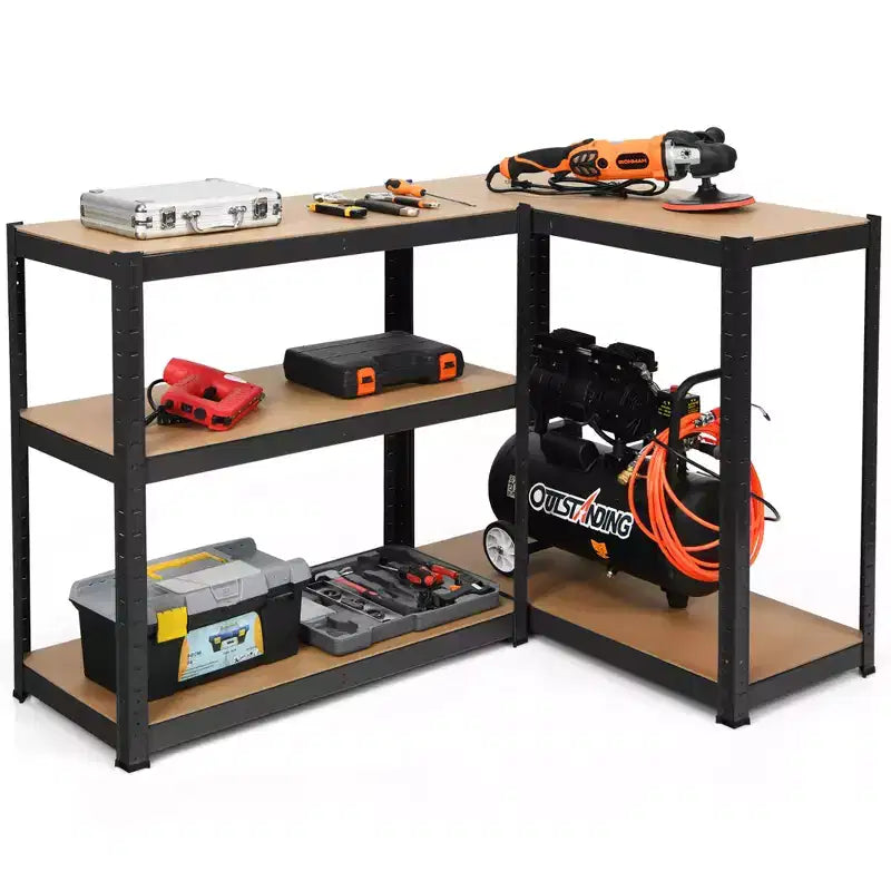 Étagère de rangement en acier robuste à 5 niveaux avec tablettes ajustables de 72 po