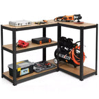 Étagère de rangement en acier robuste à 5 niveaux avec tablettes ajustables de 72 po